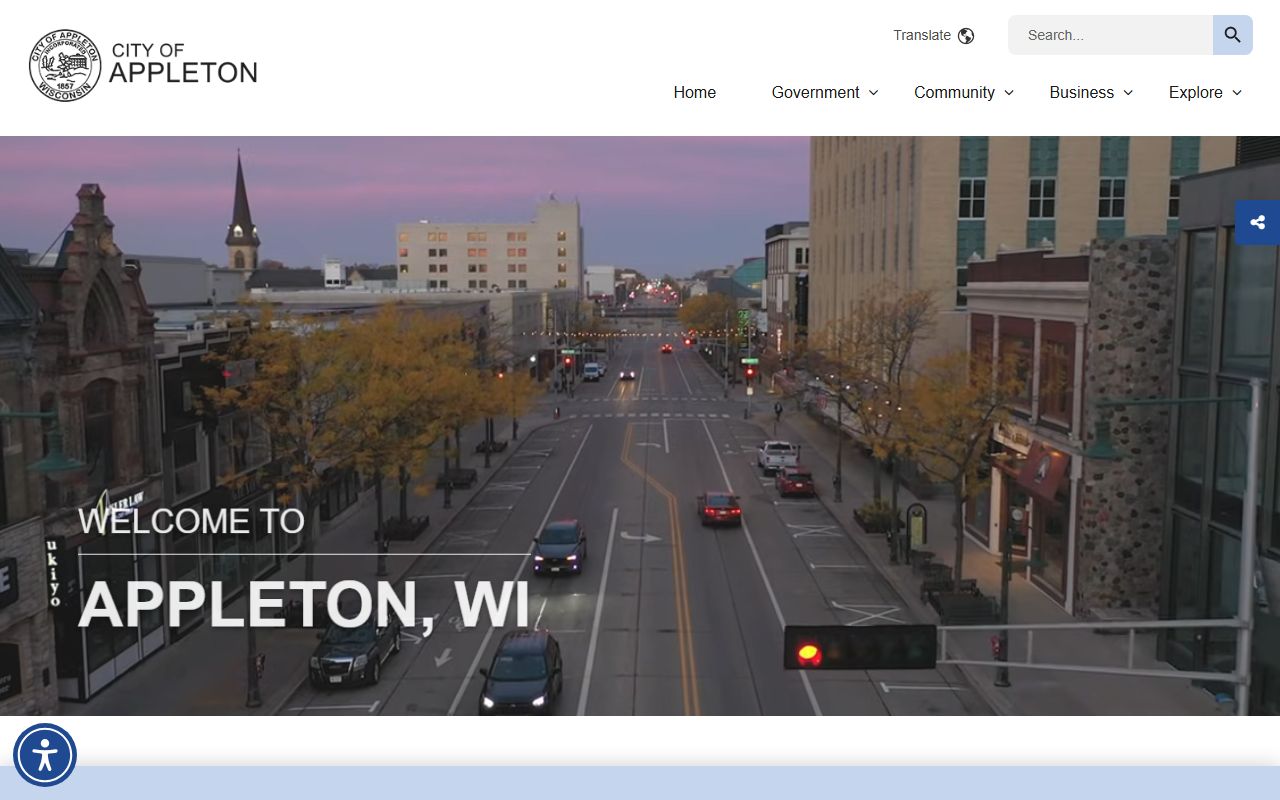 Appleton marriage license at the Appleton government info page