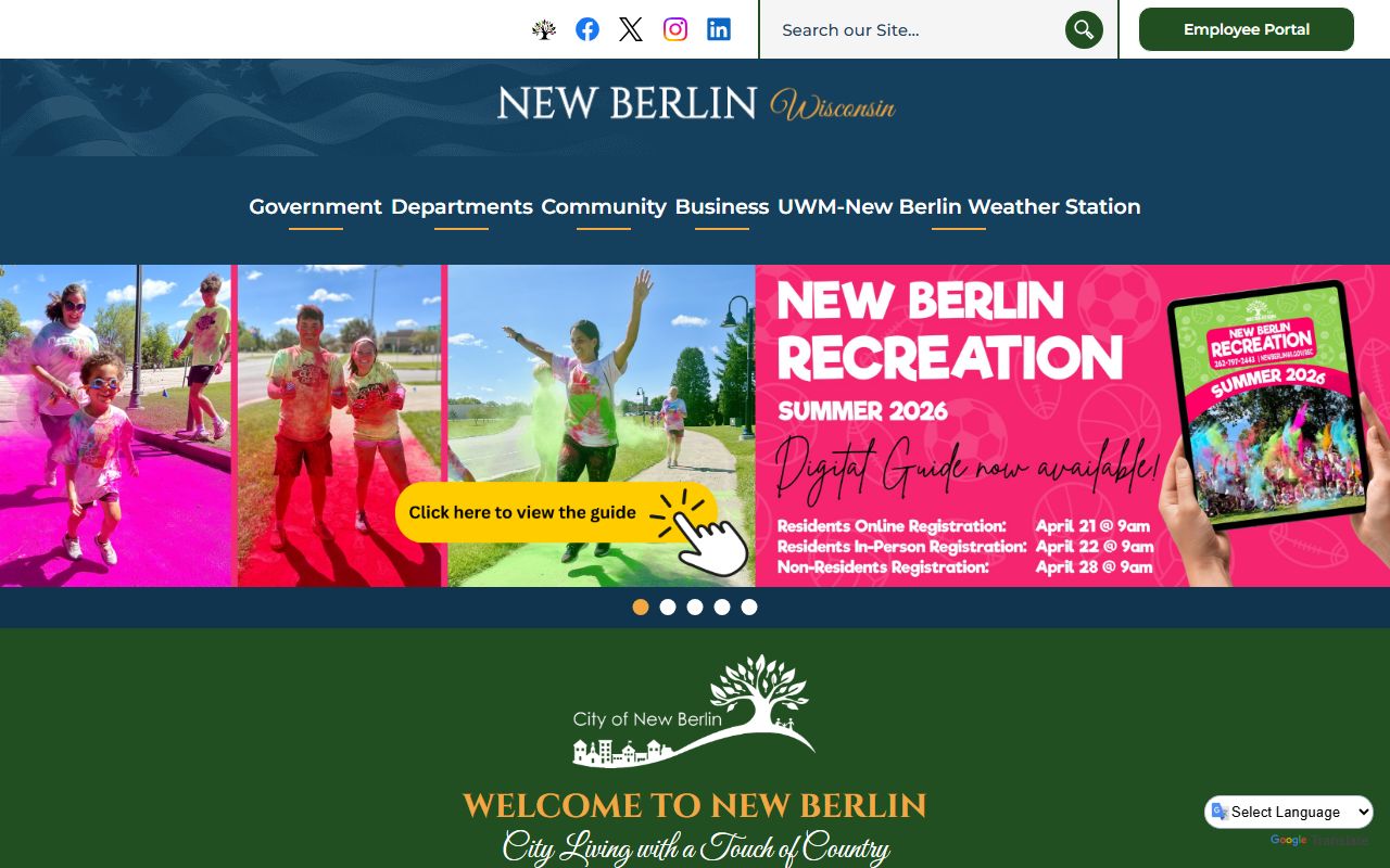New Berlin marriage license at the New Berlin city website