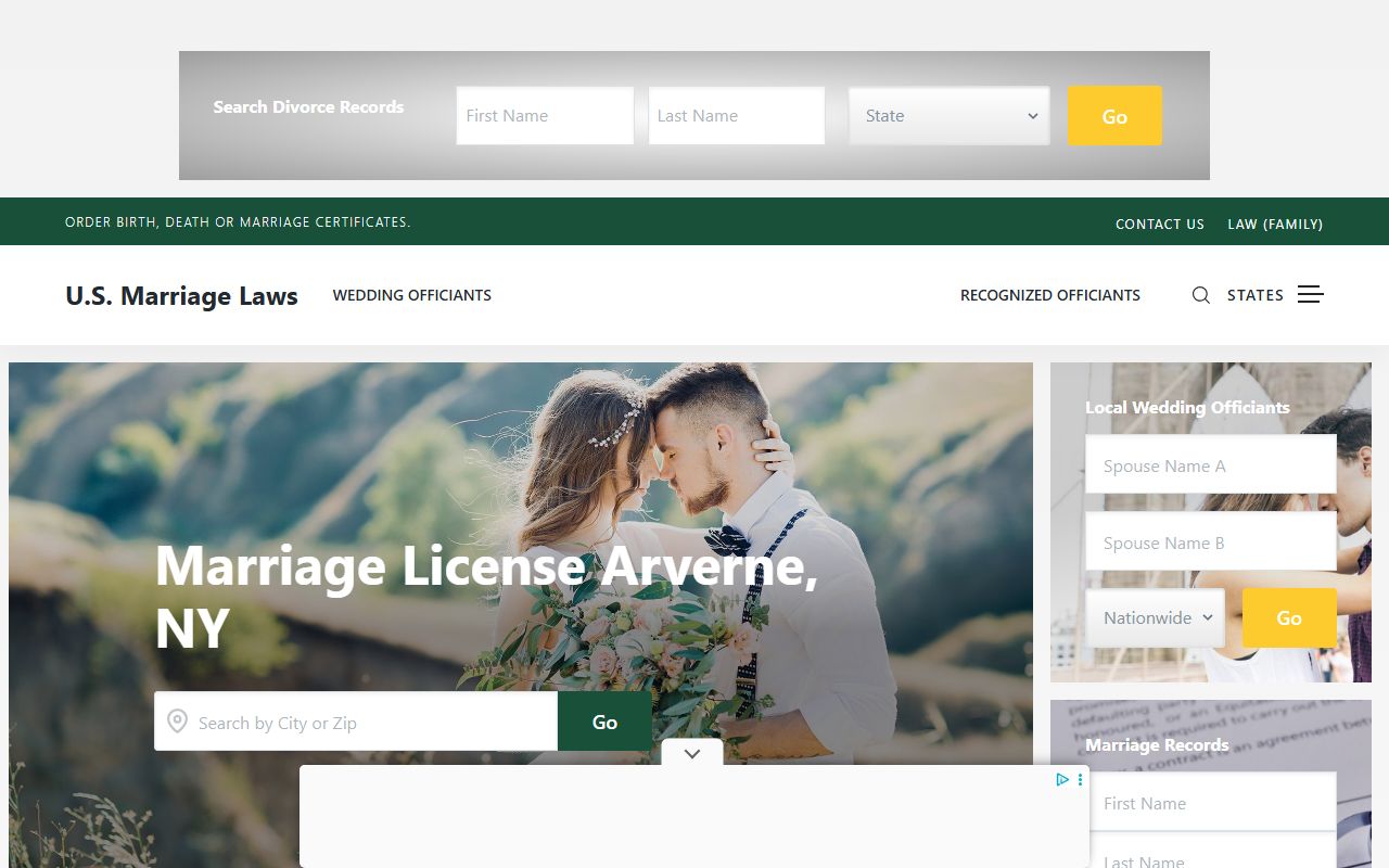 Green Lake County marriage license requirements in Green Lake